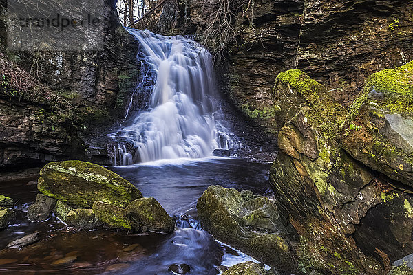 Hareshaw Linn Wasserfall  in der Nähe von Bellingham; Northumberland  England'.