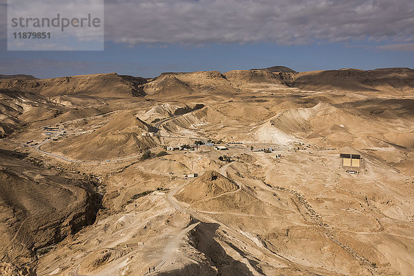 Extremes Gelände der Judäischen Wüste  Region Totes Meer; Süddistrikt  Israel .