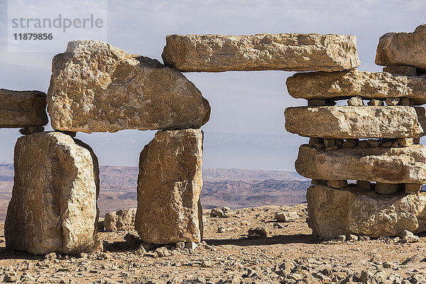 Skulpturengarten auf dem nördlichen Gipfel des Ramon-Kraters  Negev-Wüste; Mitzpe Ramon  Süddistrikt  Israel'.