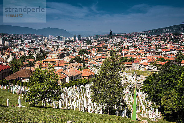 Muslimischer Friedhof  Sarajevo  Bosnien und Herzegowina