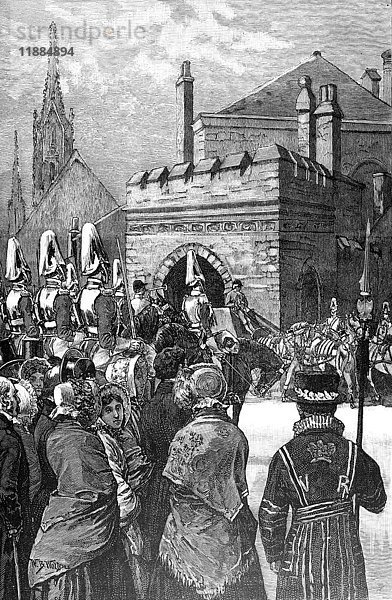 Das Leben und die Zeiten von Königin Victoria 1901. Eröffnung des Parlaments 1846  Ankunft des königlichen Zuges