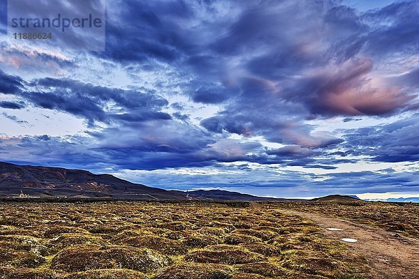 Krafla-Caldera  Vulkan Leirhnjúkur  Reykjahlíð  Mývatni  Insel