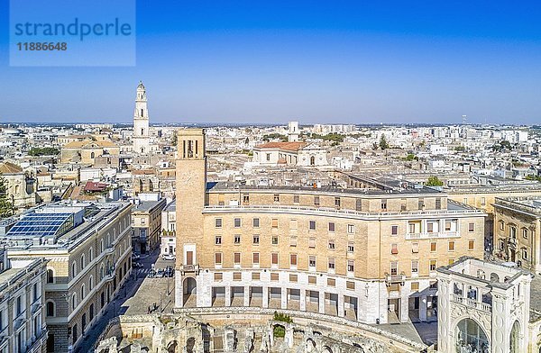 Historisches Stadtzentrum von Lecce in Apulien  Italien  Europa