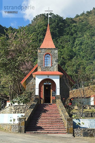 Kisama-Kapelle  Kohima  Nagaland  Indien  Asien