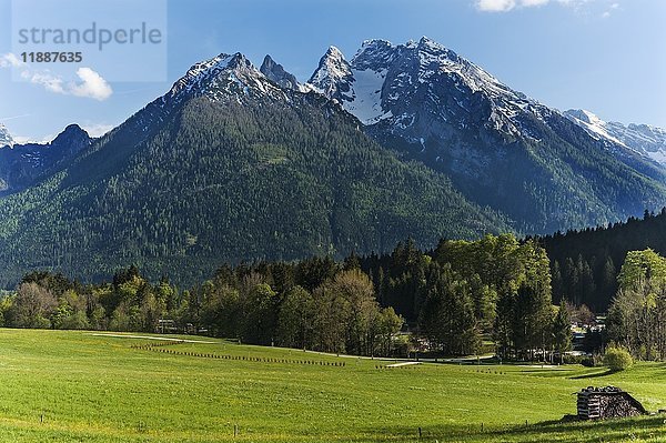 Hochkalter  Ramsau Berchtesgadener Land  Oberbayern  Deutschland  Europa