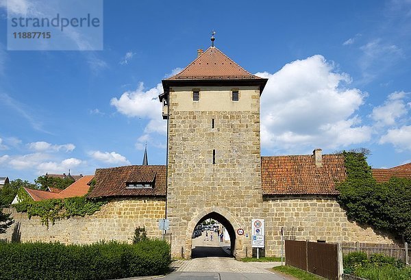 Rothenberger Stadttor  Seßlach  Oberfranken  Franken  Bayern  Deutschland  Europa