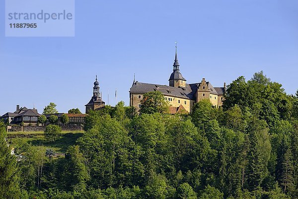 Burg Lauenstein  Ludwigsstadt  Frankenwald  Oberfranken  Franken  Bayern  Deutschland  Europa
