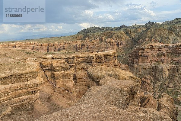 Tal der Schlösser  Sharyn-Canyon-Nationalpark  Tien-Shan-Gebirge  Kasachstan  Asien