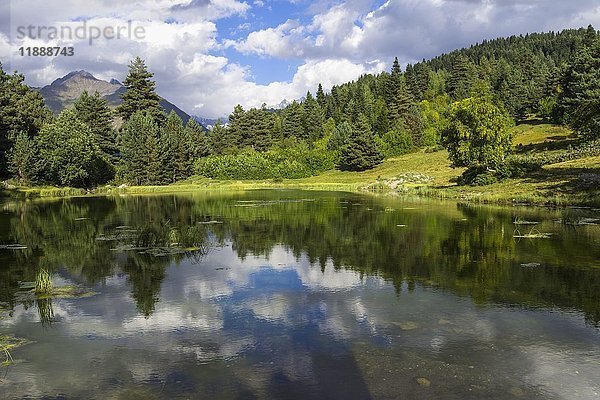 Bergsee im Shkhara-Gebirge  Mestia  Region Svaneti  Georgien  Asien