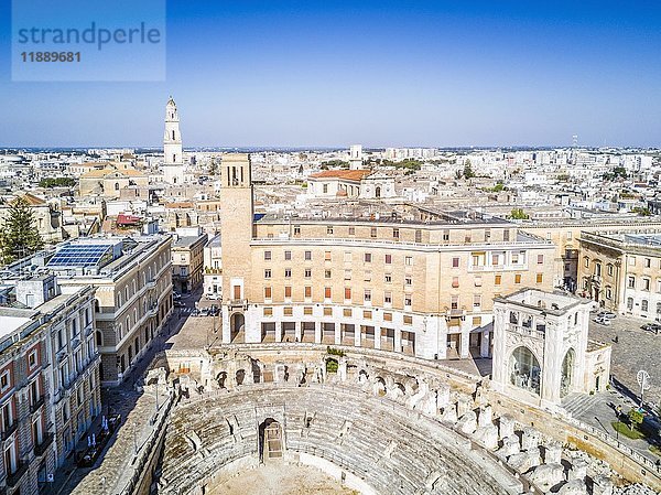Historisches Stadtzentrum von Lecce in Apulien  Italien  Europa