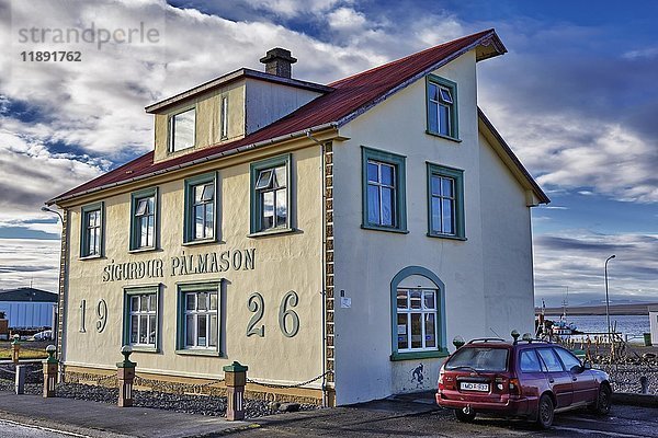 Haus von Sigurður Pálmason  Handelsmuseum  Hvammstangi  Island  Europa