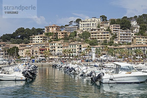 Yachthafen  Port de Sóller  Mallorca  Spanien  Europa