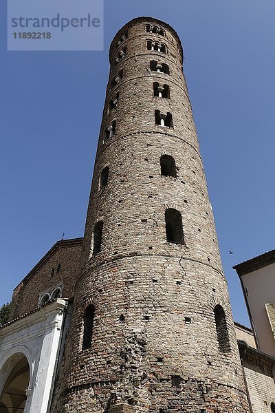 Kirchturm  Basilikakirche  Sant'Apollinare Nuovo  Ravenna  Emilia-Romagna  Italien  Europa