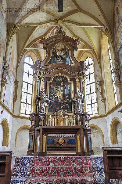 Nikolauskirche  Innenansicht  Bad Gastein  Bundesland Salzburg  Österreich  Europa