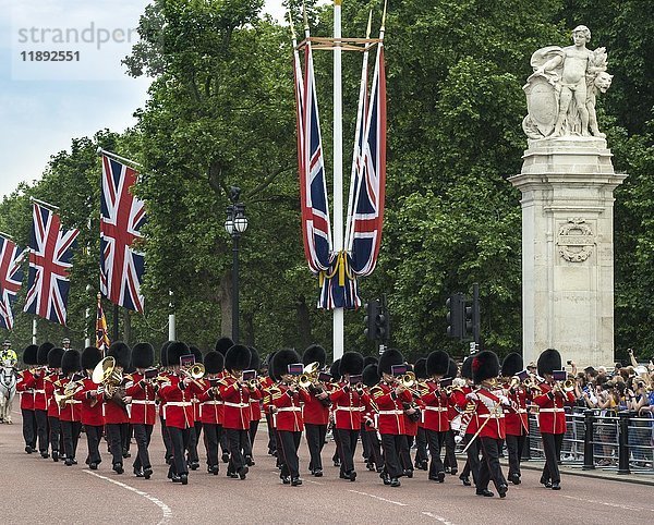 Königliche Garde  Changing of the Guards  London  England  Vereinigtes Königreich  Europa