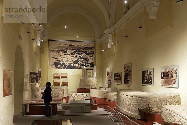 Hal-Tarxien-Saal im Archäologischen Museum  Valletta  Malta  Europa