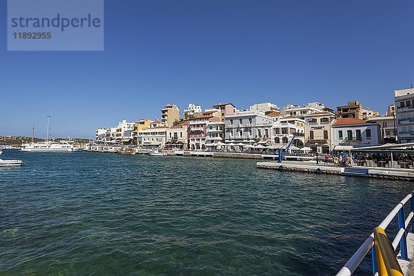 Voulismeni-See in Agios Nikolaos  Kreta  Griechenland  Europa