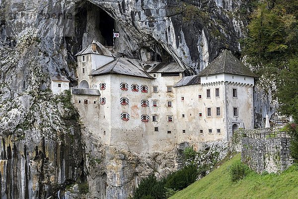 Höhlenschloss Lueg  Predjamski grad  Predjama  bei Postojna  Slowenien  Europa