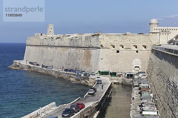 Ansicht der St. Gregory Bastion  Lower Fort St. Elmo  Valletta  Malta  Europa