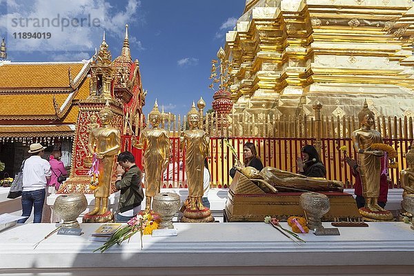 Wat Phra That Doi Suthep-Tempel  Chiang Mai  Thailand  Asien