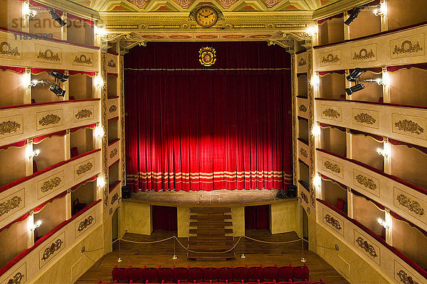 G. Persiani Theater  Recanati  Marken  Italien