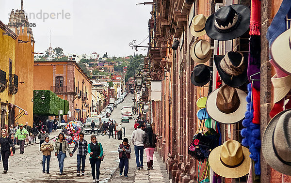 Amerika  Mexiko  Guanajuato  Stadt San Miguel de Allende  Straße San Francisco