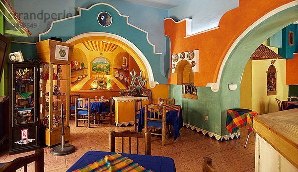 Amerika  Mexiko  Zacatecas  Zacatecas Stadt  Restaurant El pueblito lindo