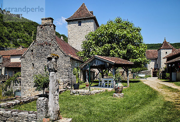 Europa  Frankreich  Okzitanien  Lot  Dorf Espagnac-Ste-Eulalie