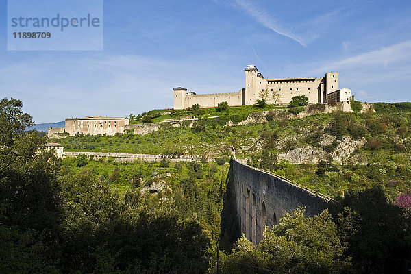Festung Albornoziana  Festung der Päpste  Spoleto  Provinz Perugia  Umbrien