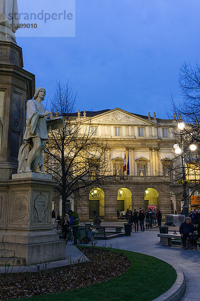 Italien  Lombardei  Mailand  Teatro alla Scala