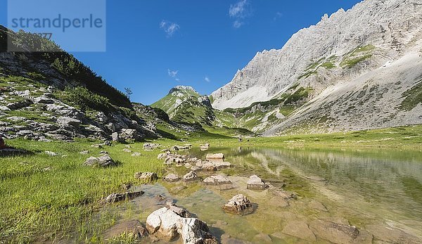 Bergsee am Printz-Luitpolt-Haus  Allgäuer Alpen  Bad Hindelang  Allgäu  Bayern  Deutschland  Europa