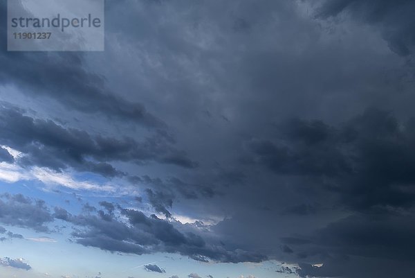 Aufziehende Gewitterwolken  Bayern  Deutschland  Europa