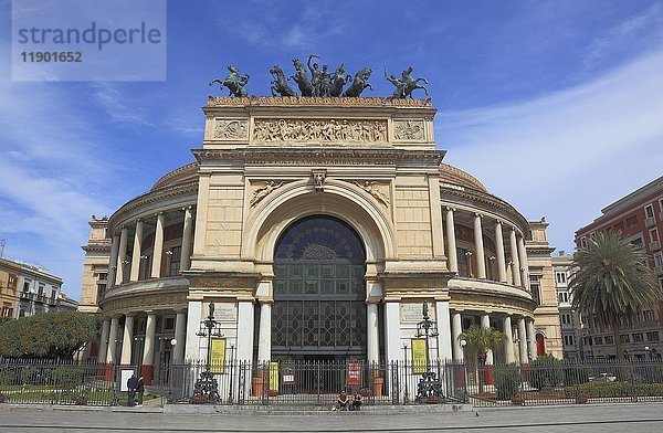 Teatro Politeama Garibaldi  Theater  Palermo  Sizilien  Italien  Europa