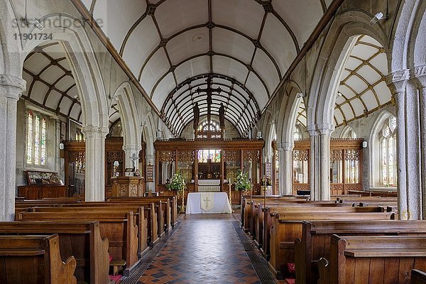 Pfarrkirche  St Neot  Bodmin Moor  Cornwall  England  Vereinigtes Königreich  Europa