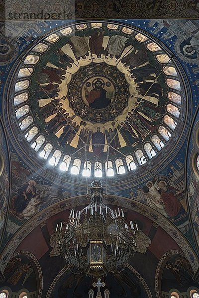 Innenraum der orthodoxen Kathedrale von Sibiu  Rumänien  Europa