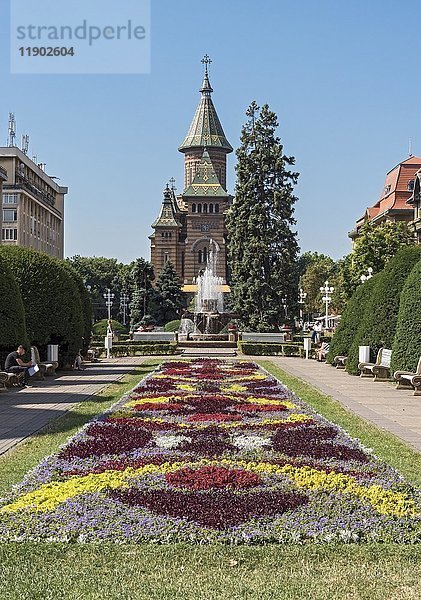 Orthodoxe Kathedrale Timisoara  Platz des Sieges  Piata Victoriei  Timisoara  Rumänien  Europa