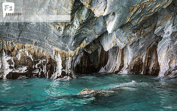Marmorhöhlen  Puerto Tranquilo  Region Aysen  Chile  Südamerika