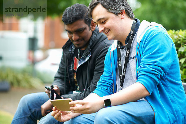 Berufsschüler in der Pause