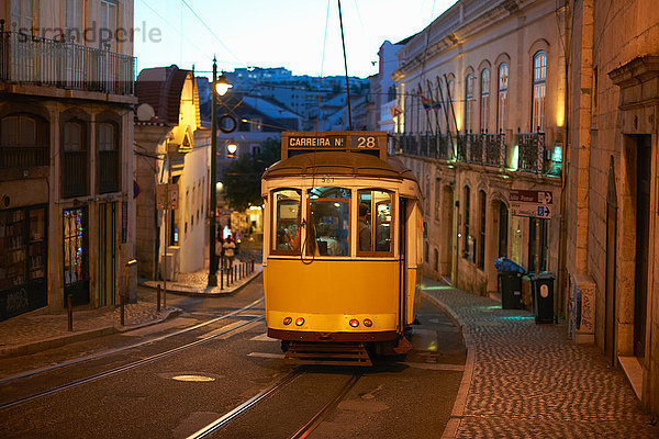 Straßenbahn  Lissabon  Portugal