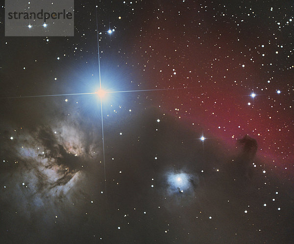 Astronomische Fotografie IC434 Pferdekopfnebel