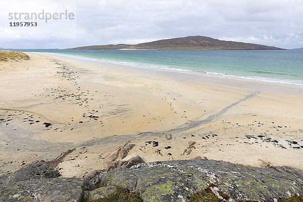 Luskentyre Beach  Isle of Harris  Äußere Hebriden  Schottland  Vereinigtes Königreich  Europa