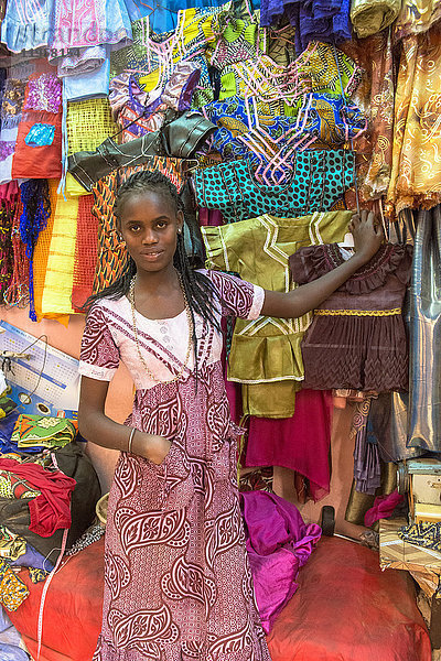 Markt in Saint Louis  Senegal  Westafrika  Afrika