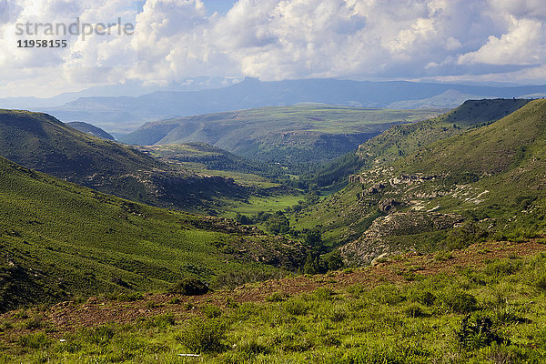 Die Berge und Täler von Lesotho  Afrika