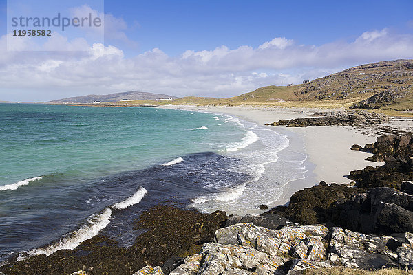 Prince's Beach (Coileag a' Prionnnsa)  auf der Insel Eriskay auf den Äußeren Hebriden  Schottland  Vereinigtes Königreich  Europa