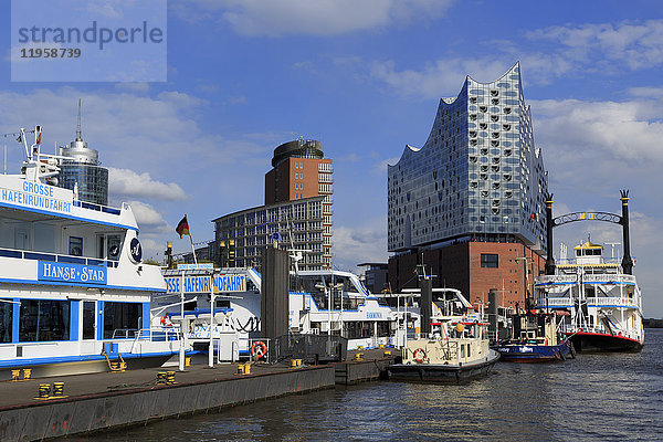 Gebäude der Elbphilharmonie  Hamburg  Deutschland  Europa