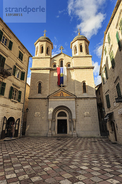 St. Nikolaus Kirche  orthodox  Altstadt (Stari Grad)  Kotor  UNESCO Weltkulturerbe  Montenegro  Europa