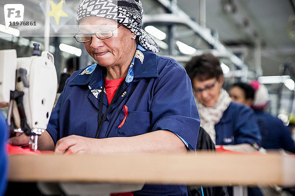 Näherinnen in einer Fabrik  Kapstadt  Südafrika