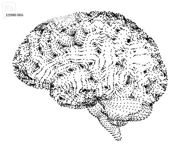 Menschliches Gehirn  konzeptionelle Illustration.