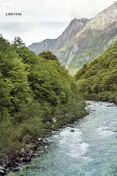 Slowenien  Bovec  Fluss Soca