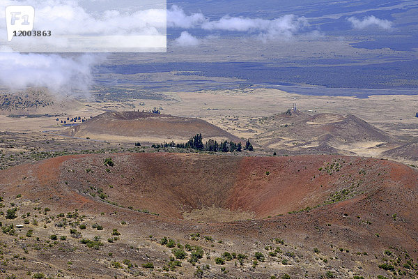 USA  Hawaii  Big Island  Mauna Kea  Blick auf Vulkanlandschaft